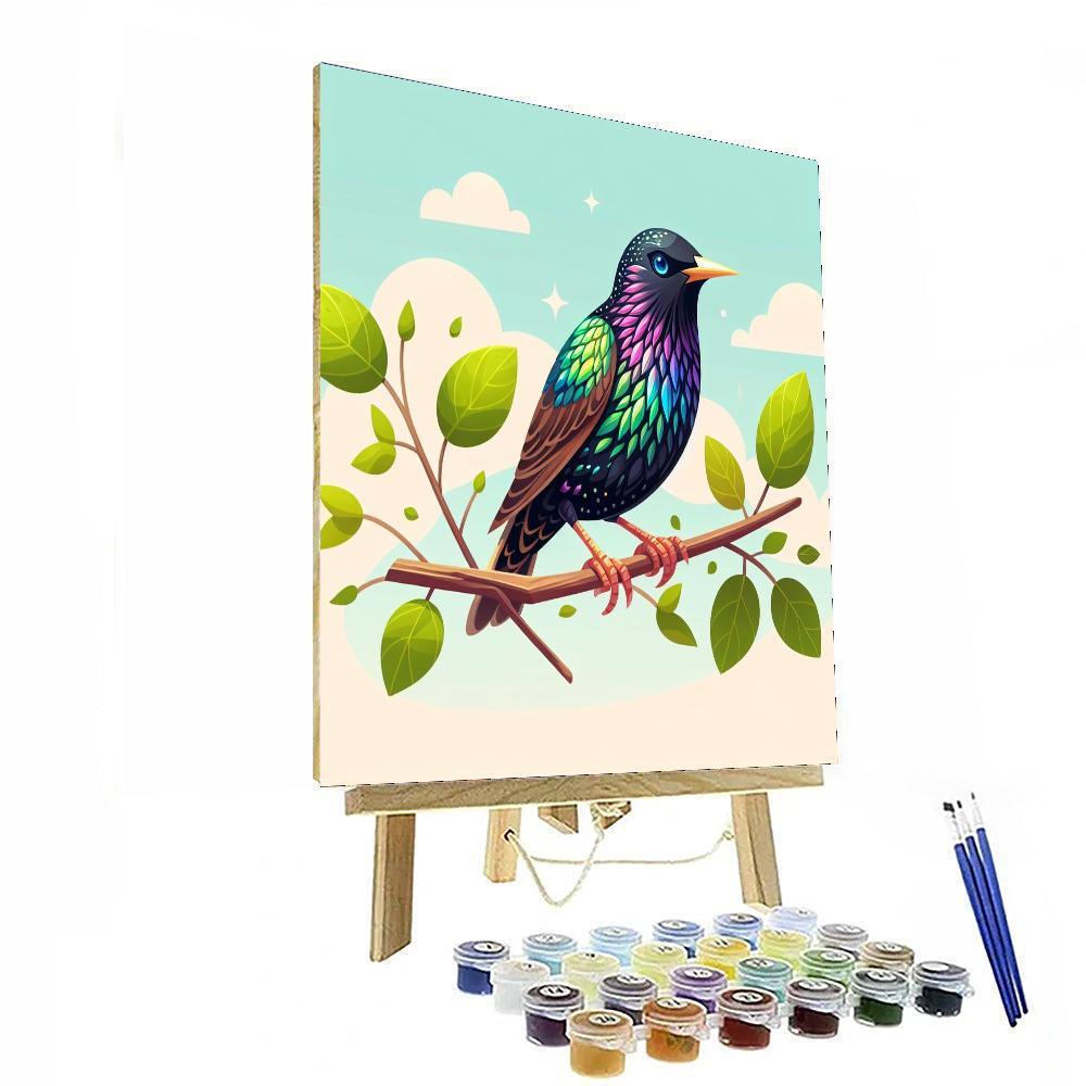 Sparkling Starling Paint By Numbers Kits