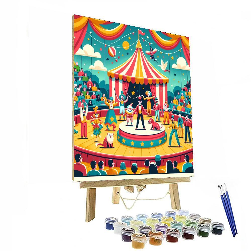 Circus Performer Extravaganza DIY Paint By Numbers