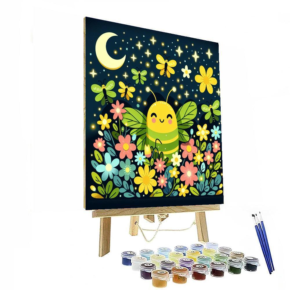 Happy Firefly Festival Paint By Numbers Art
