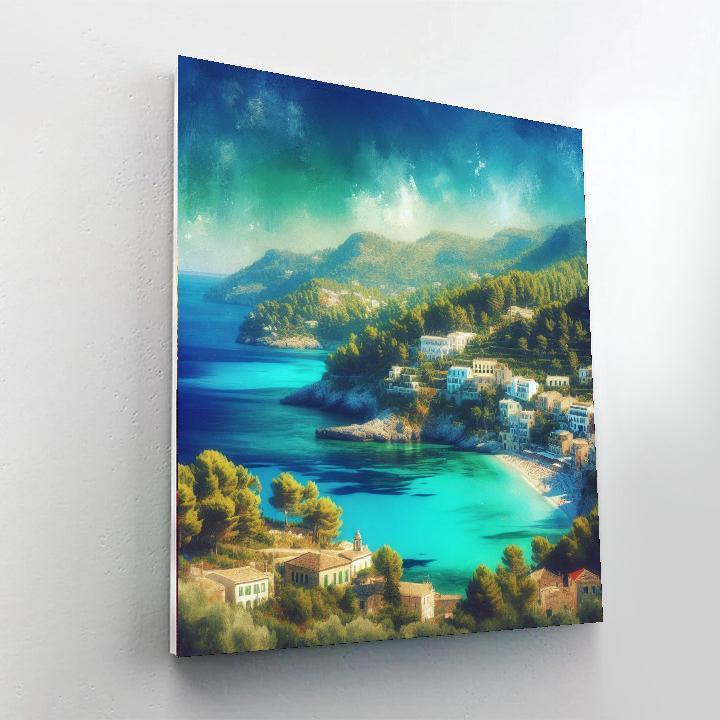 Dreamy Mediterranean Vista Painting Number Kit