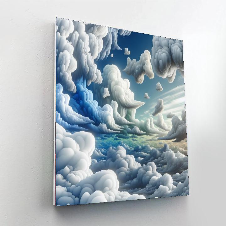 Dreamy Cloudscape For Young Minds Numbered Painting Kits