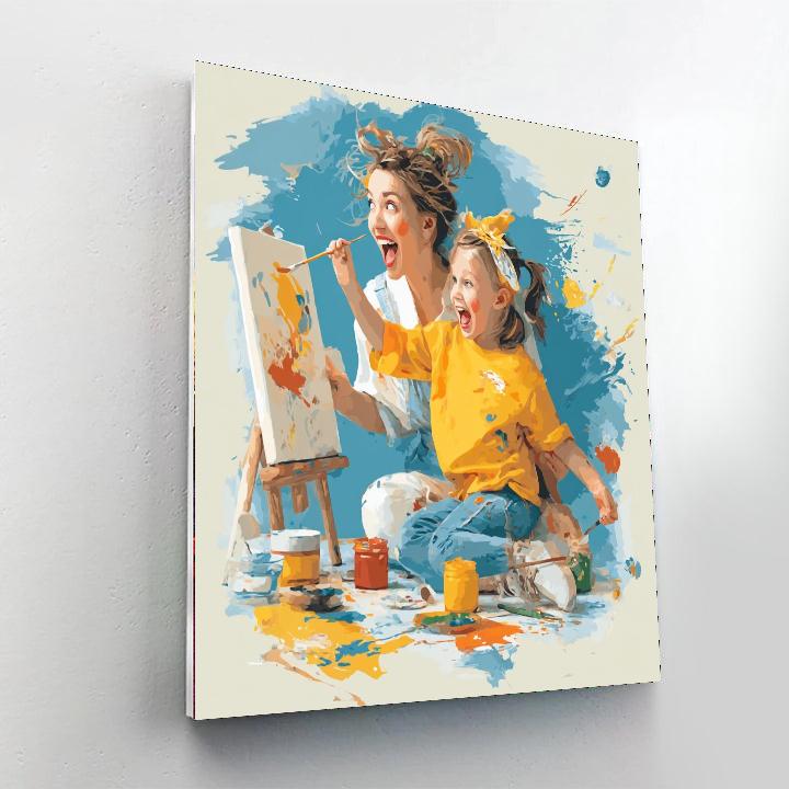 Painting Together Number Painting