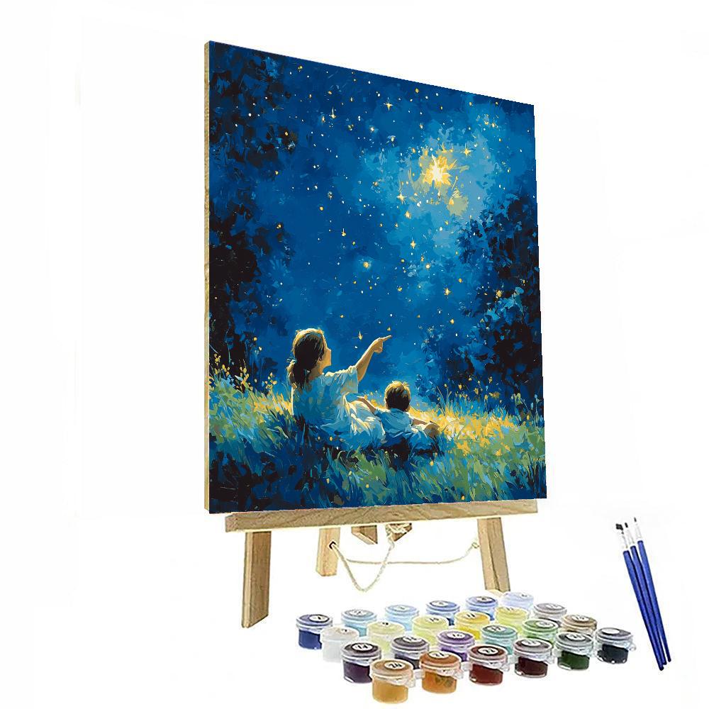 Whimsical Wish Stars Paint By Number