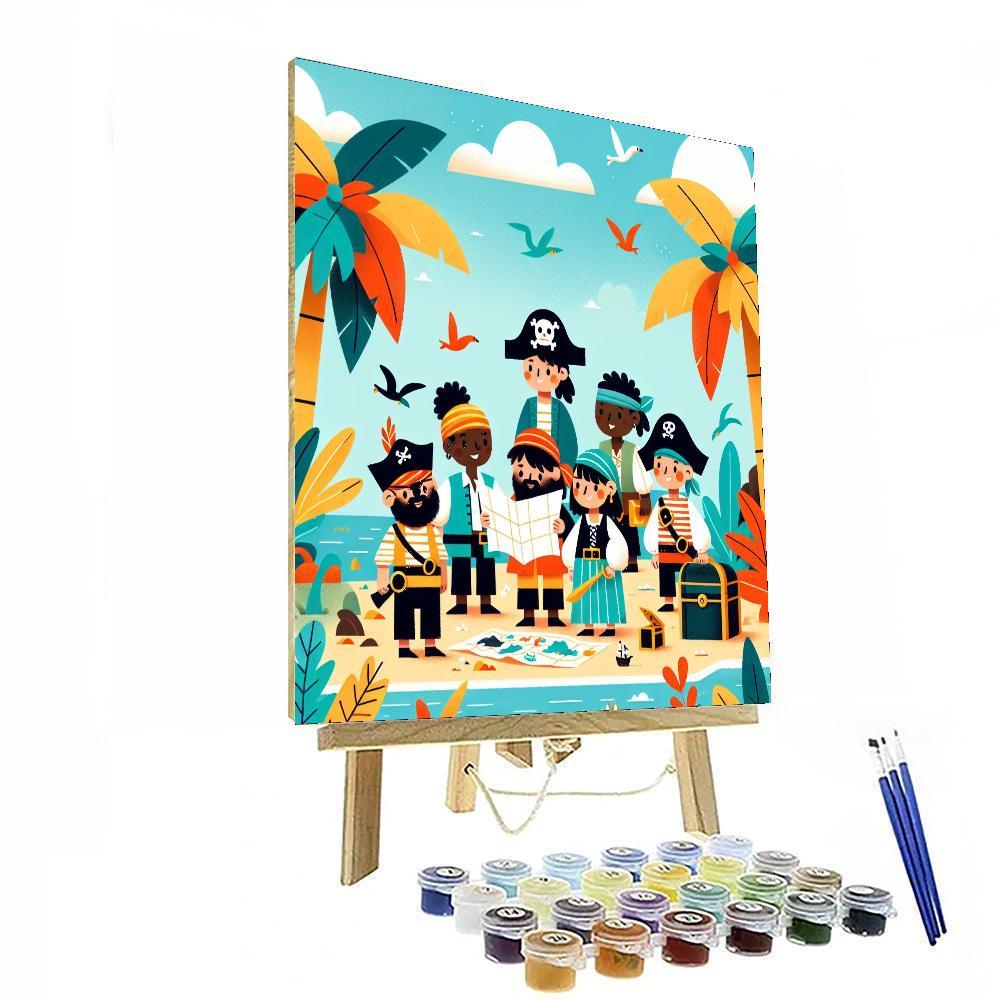 Adventure Island Pirates Paint By Numbers