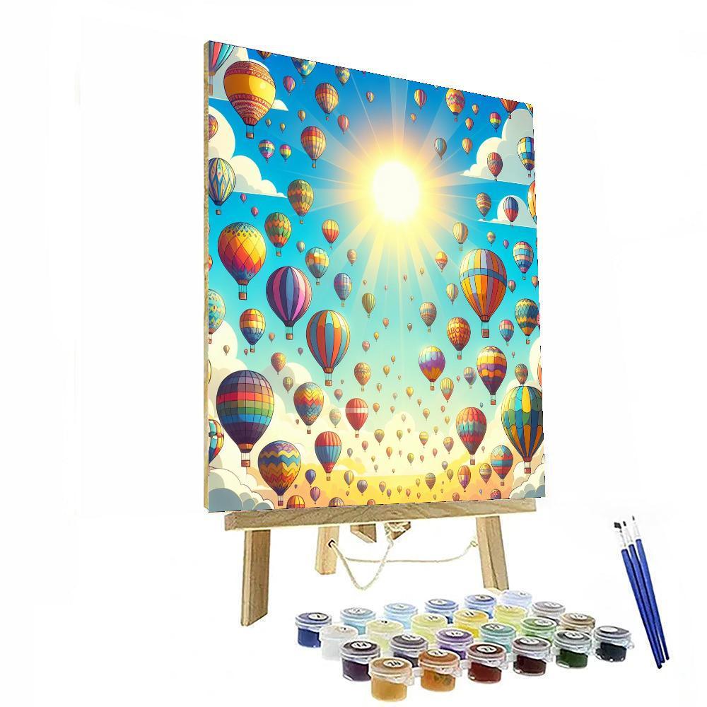 Cheery Balloon Adventure Painting By Numbers Kit