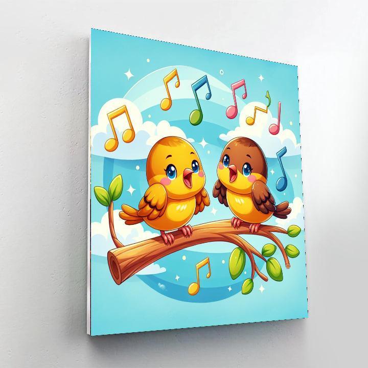 Singing Sparrows Painting By Numbers Kit