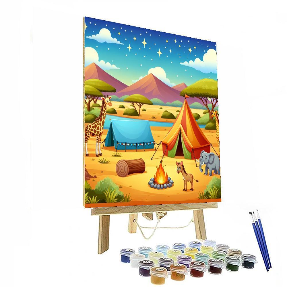 Animal Safari Camp Paint By Numbers Kits