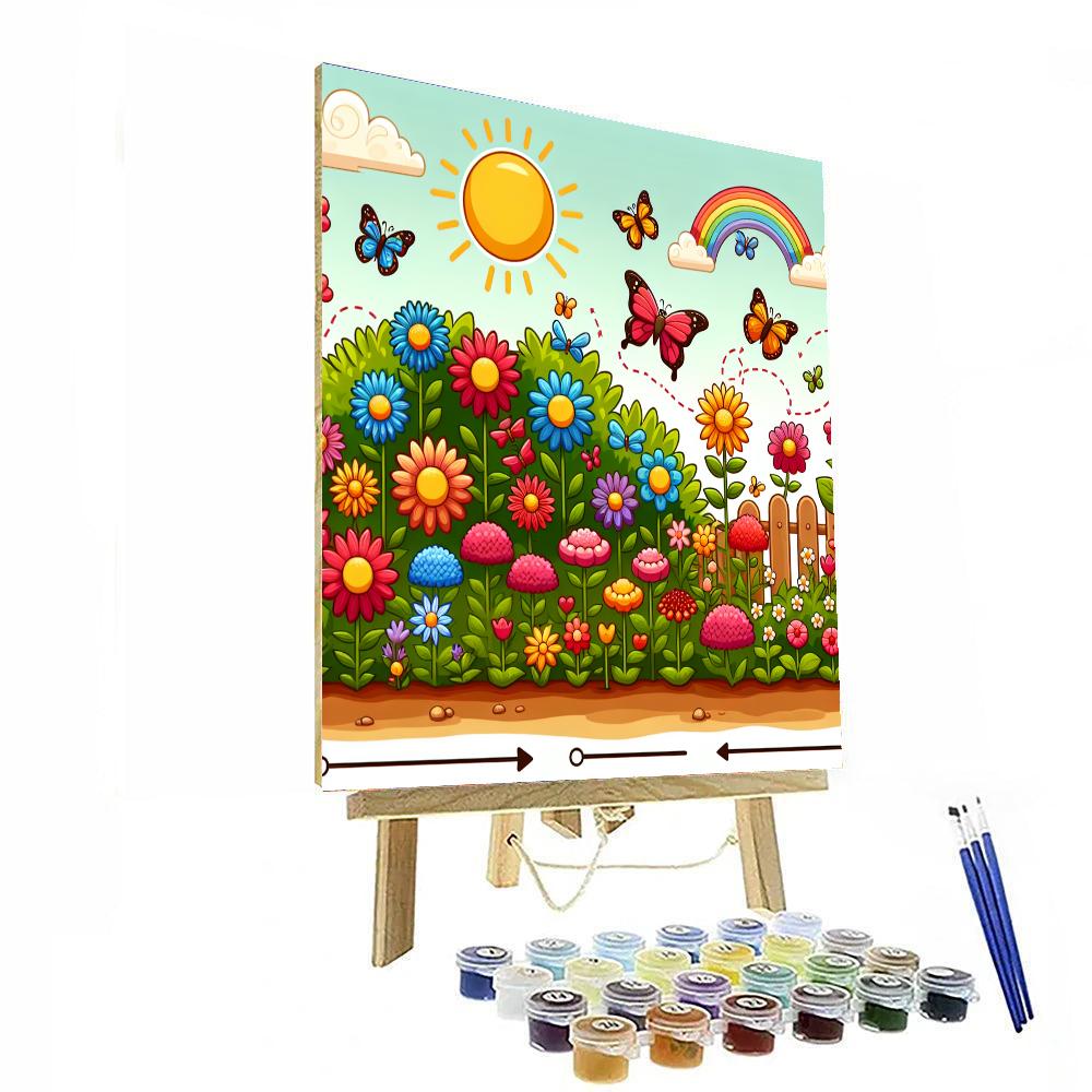 Cheerful Seasons Garden Numbered Painting Kits