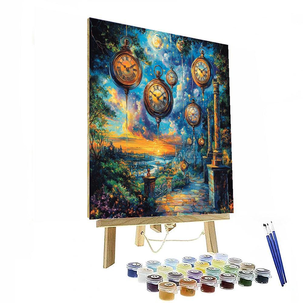 Salvador Dali Inspired Time Traveler's Dreams  Paint By Numbers Kits