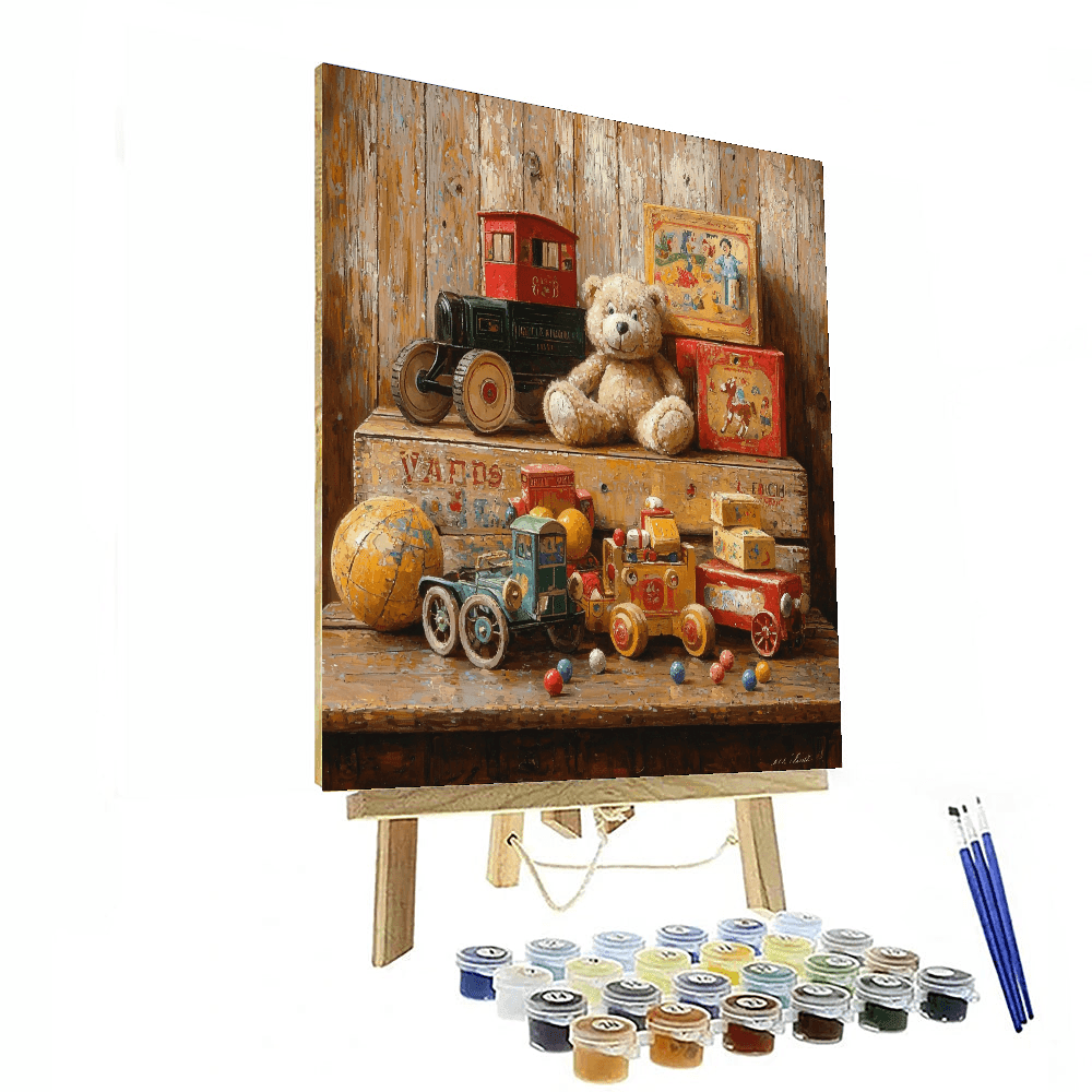 Norman Rockwell Inspired Vintage Treasures  Paint By Color