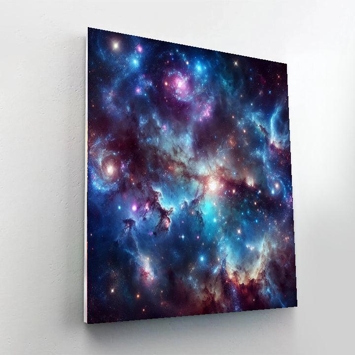 Cosmic Galactic View Paint By Color