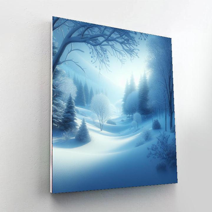 Peaceful Winter Wonderland Numbered Painting Kits
