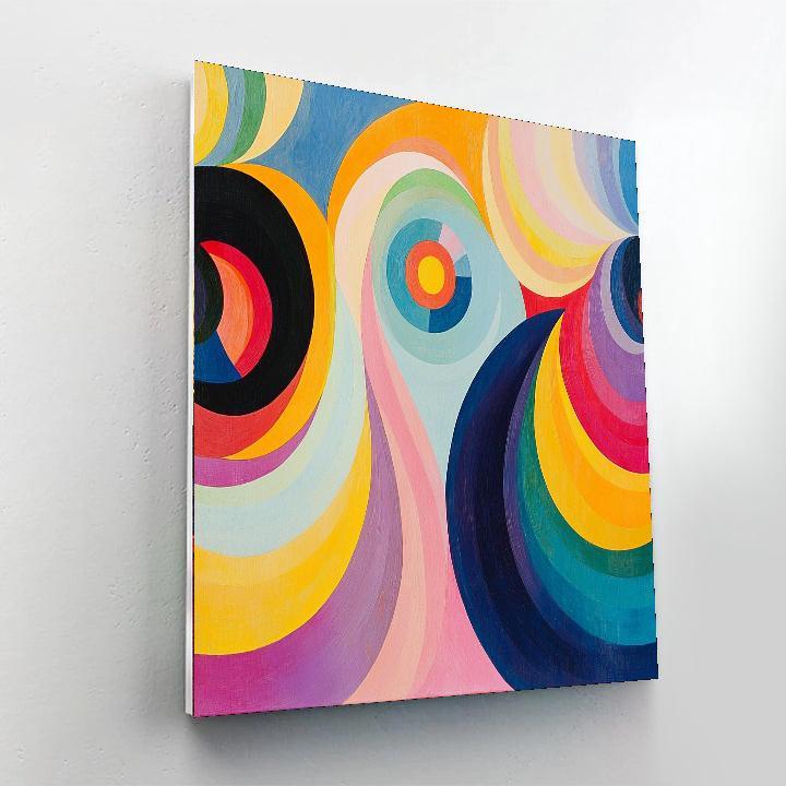 Sonia Delaunay Inspired Artistic Symphony  Paint By Numbers Kits