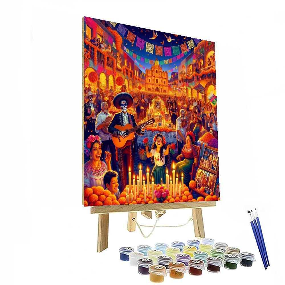 Oaxaca Day Of The Dead Festival Numbered Painting Kits
