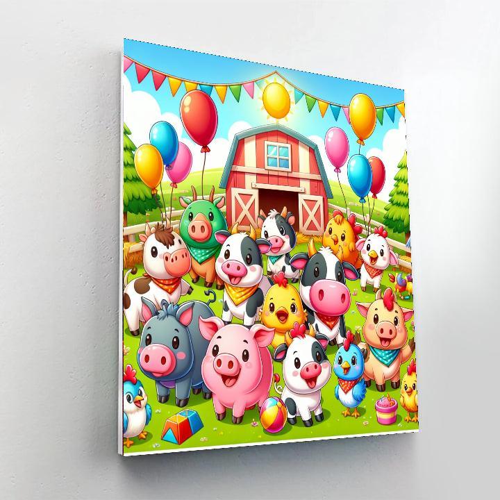 Jolly Farm Festival Paint By Number