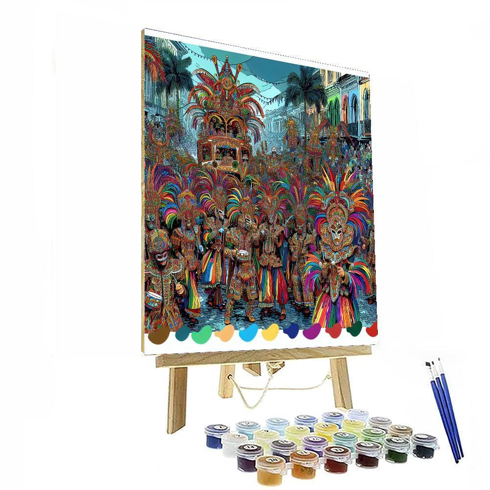 Carnaval De Negros Y Blancos Paint By Numbers Kits