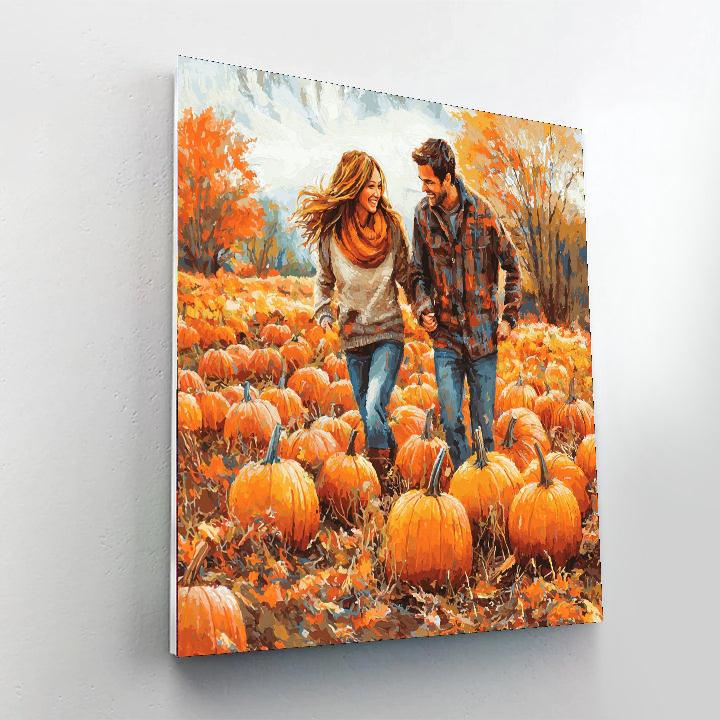 Day At The Pumpkin Patch DIY Paint By Numbers
