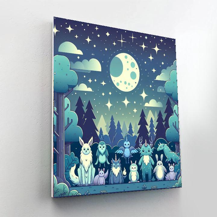 Moonlit Fantasy Paint By Numbers Art