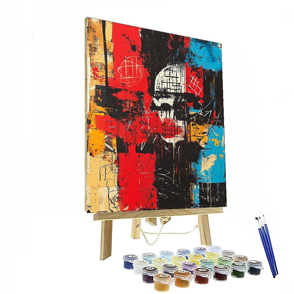 Jean-Michel Basquiat Inspired Resilience In Patterns  Paint By Numbers