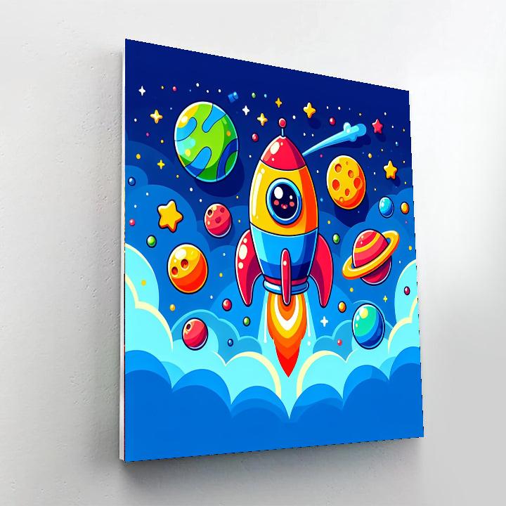Rocket Adventure Paint By Numbers Kits