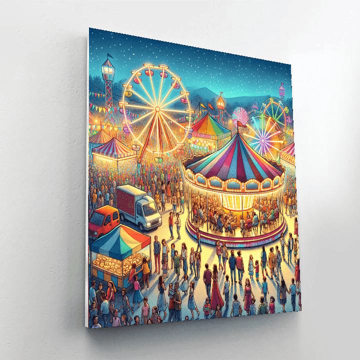 Vibrant Carnival DIY Paint By Numbers