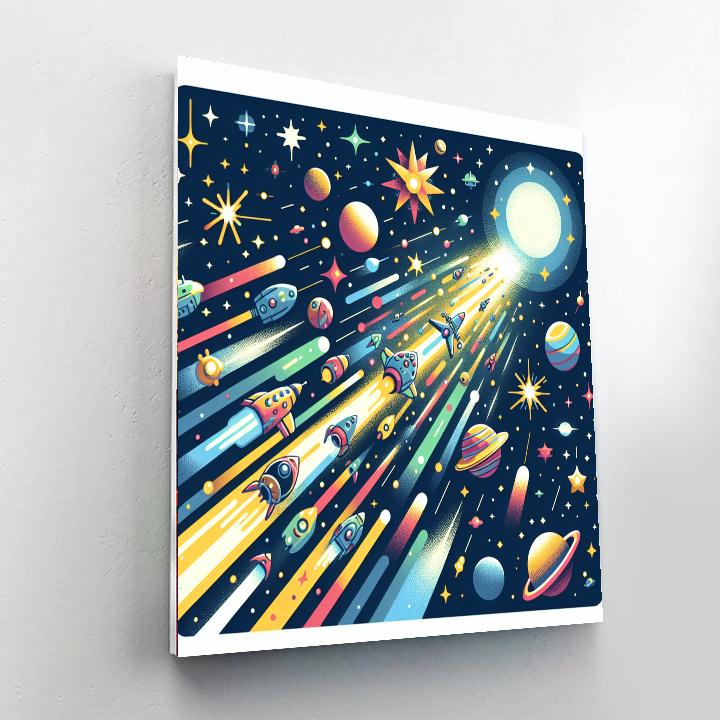 Starlight Journey Paint By Numbers Art