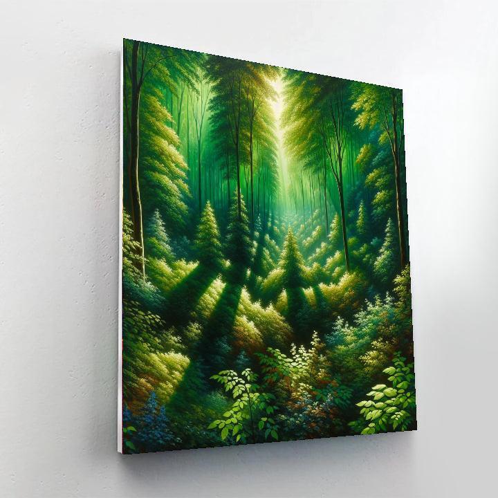 Sunkissed Forest Haven Paint By Numbers Art