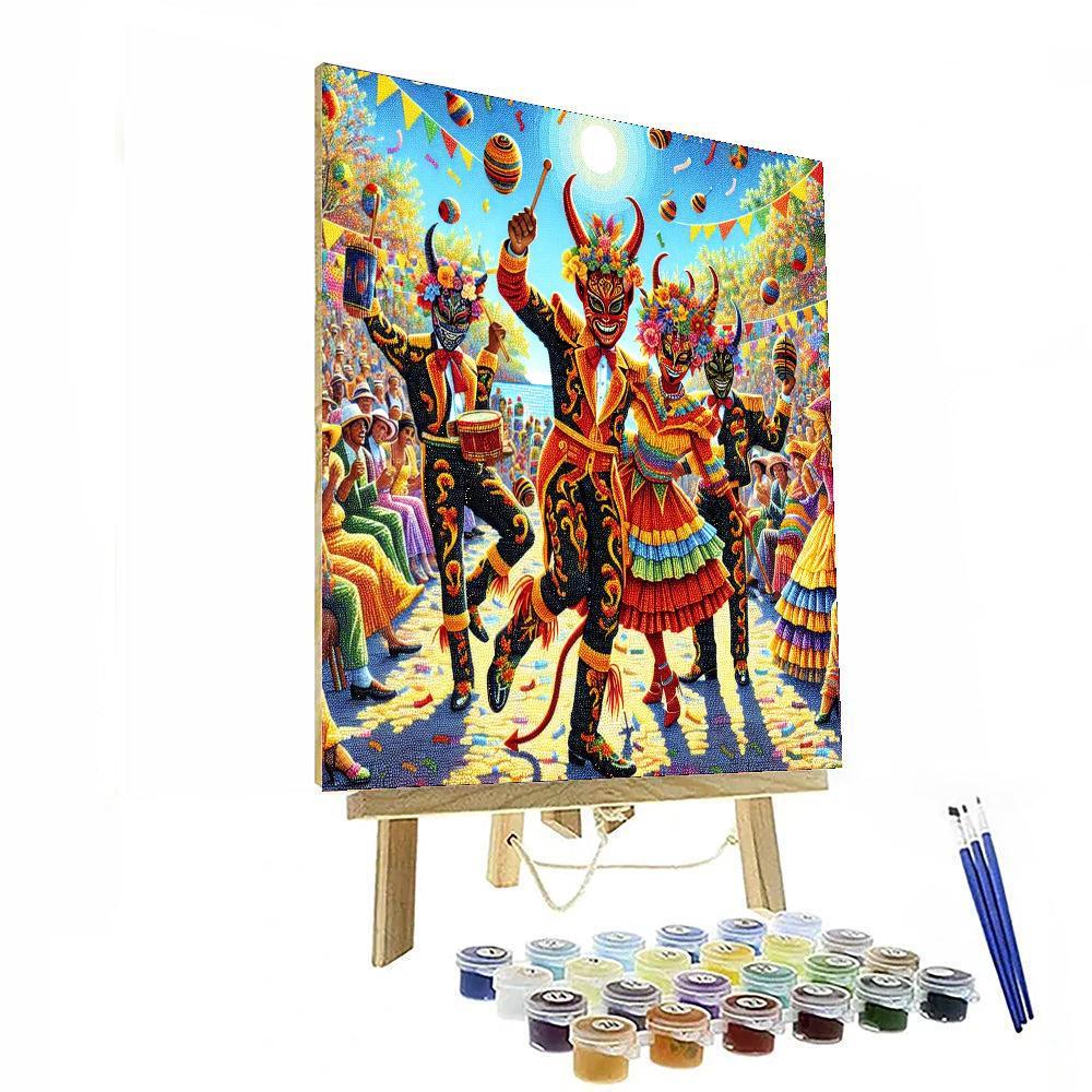 Diablos De Yare Festival - Venezuela DIY Paint By Numbers