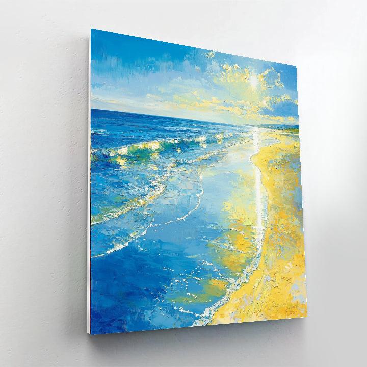 Claude Monet Inspired Sunkissed Beach Bliss  Paint By Numbers Kits