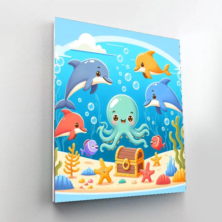 Marine Mystery Quest DIY Paint By Numbers
