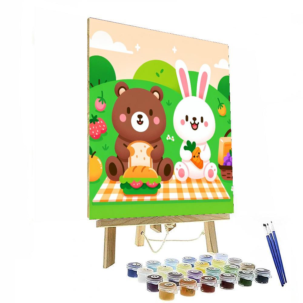 Jolly Picnic Day Paint By Numbers Art