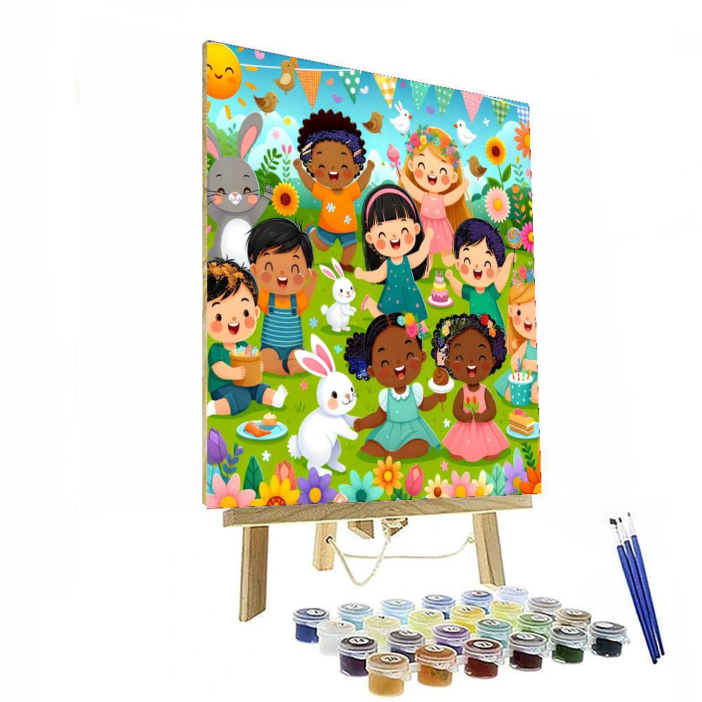 Garden Party With Friends Paint By Numbers