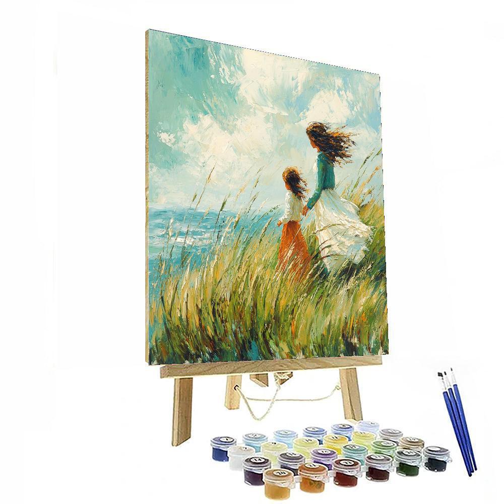 Windswept Affection Number Painting