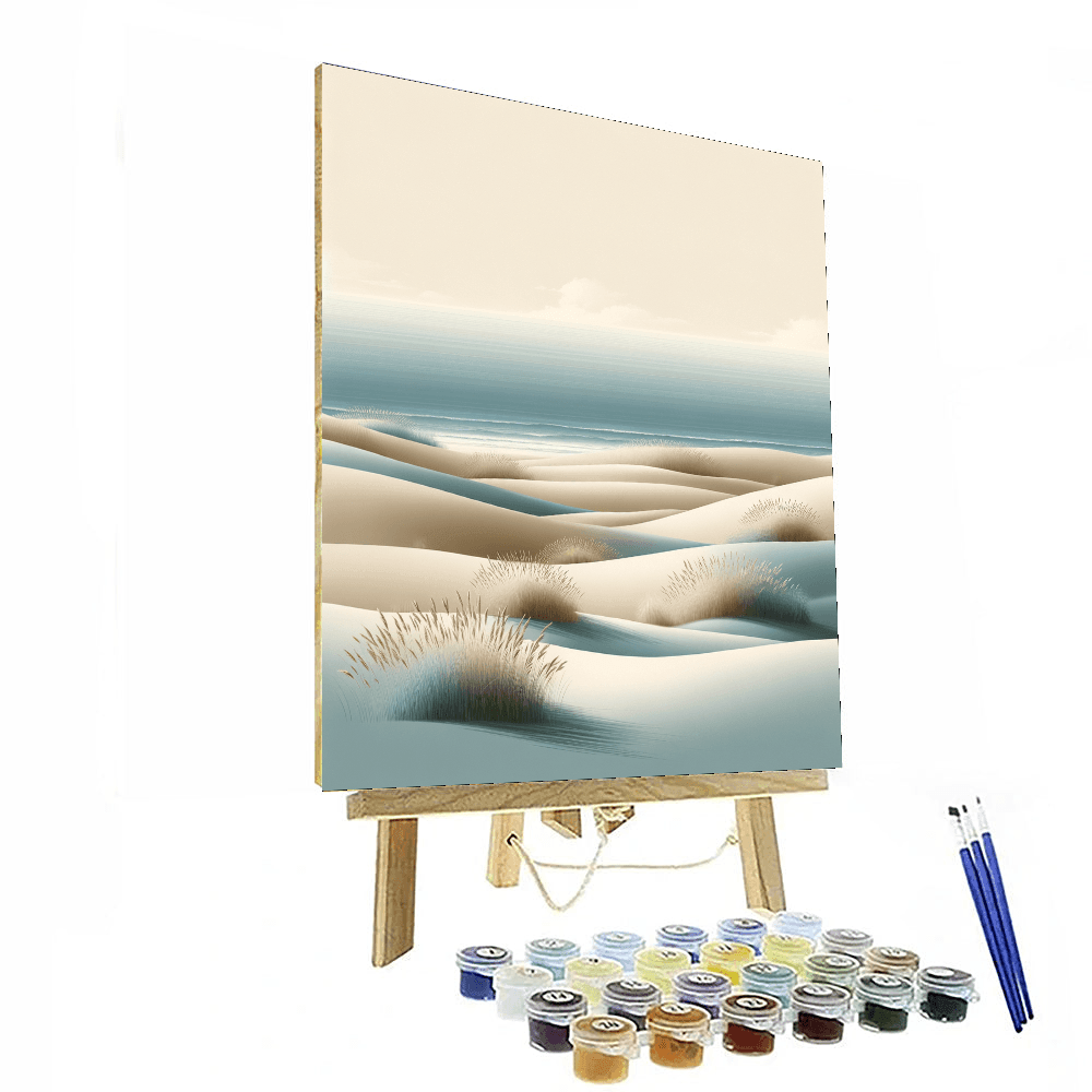 Peaceful Coastal Dunes Paint By Color