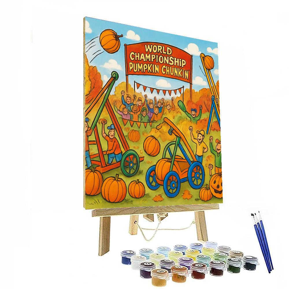 The World Championship Pumpkin Chunkin’ Painting By Numbers Kit