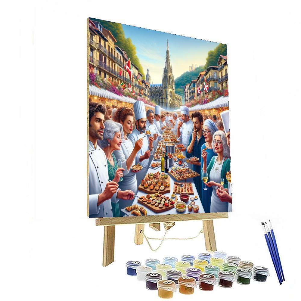 Gastronomy Festival Of San Sebastián DIY Paint By Numbers