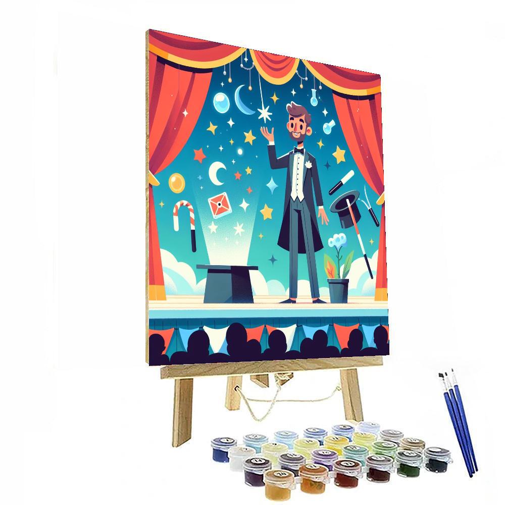 Magician's Stage Show Paint By Number