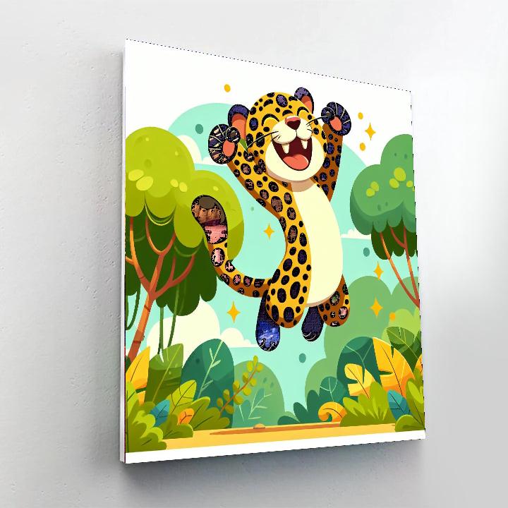 Joyous Jaguar Paint By Numbers Art