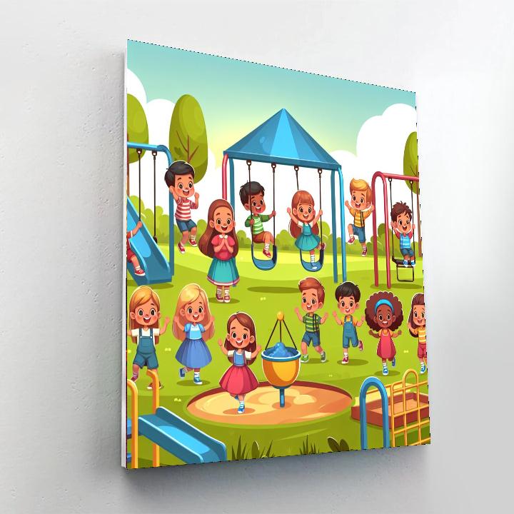 Playground Fun Painting By Numbers Kit