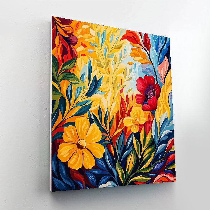 Frida Kahlo Inspired Floral Spirit Awakening  Painting By Numbers Kit