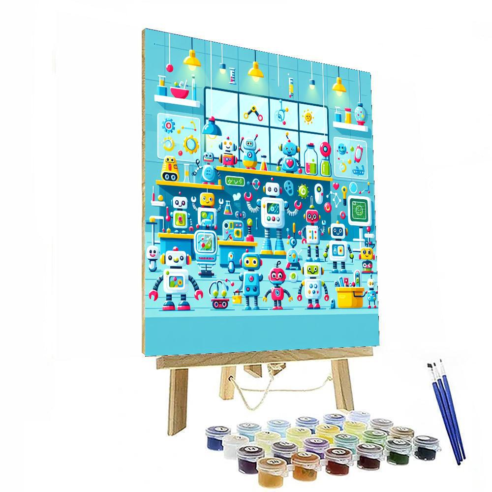 Robot Lab Number Painting