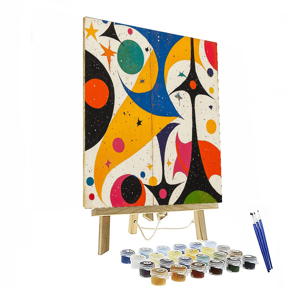 Joan Miro Inspired Miro's Celestial Whimsy  Paint By Numbers Kits