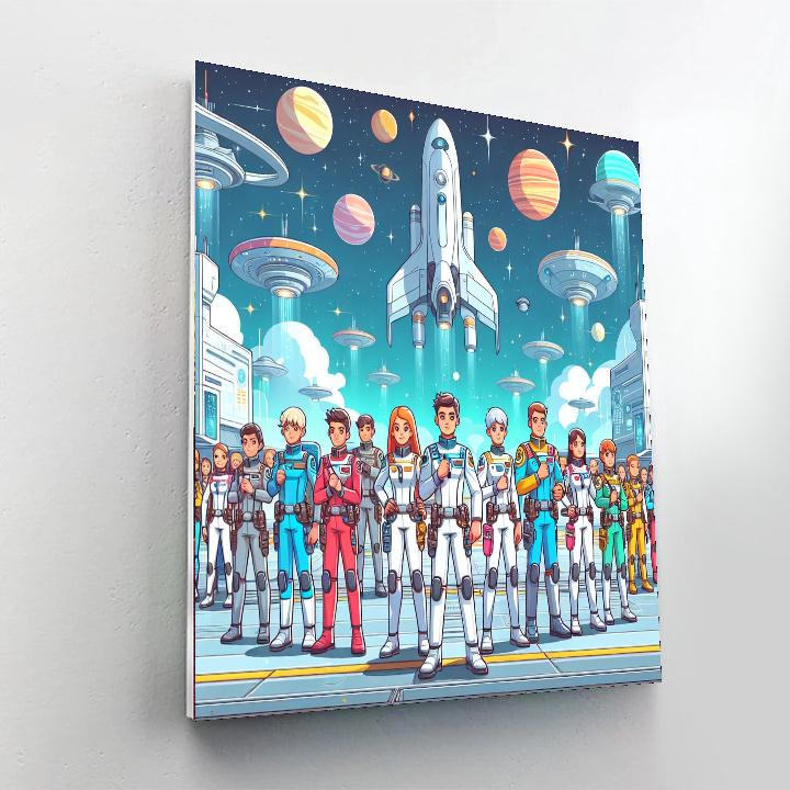 Space Guardian Academy DIY Paint By Numbers