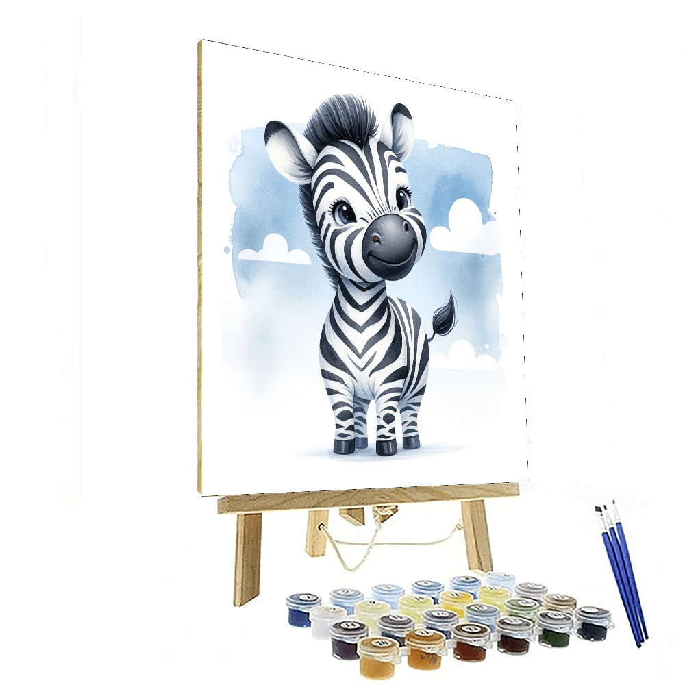 Zany Zebra - DIY Painting By Numbers Kit