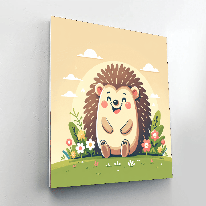 Silly Hedgehog Paint By Number