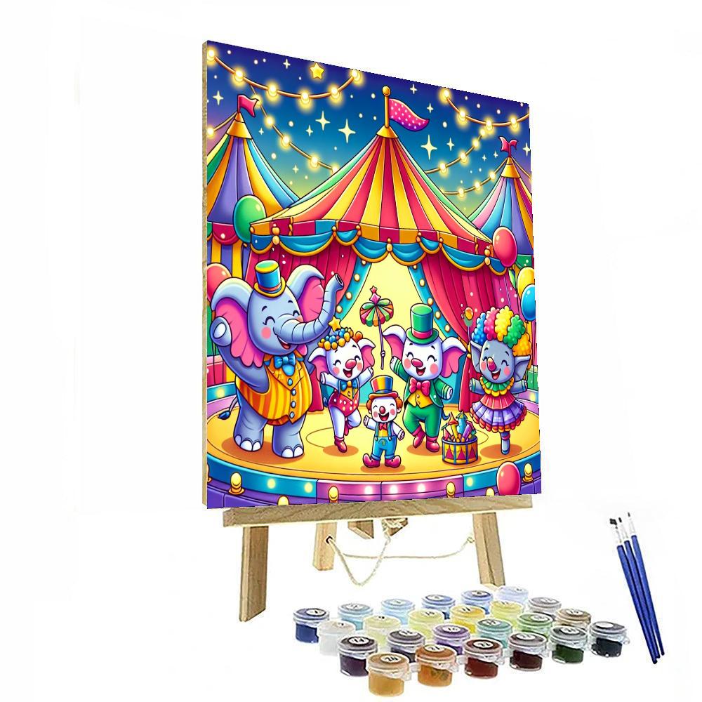 The Circus Adventure Painting Number Kit