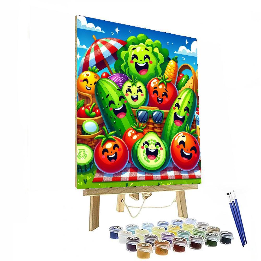 Silly Salad Party Paint By Color