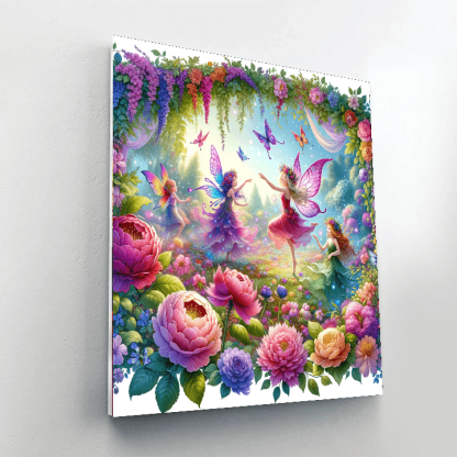 Playful Garden Fairies Paint By Numbers