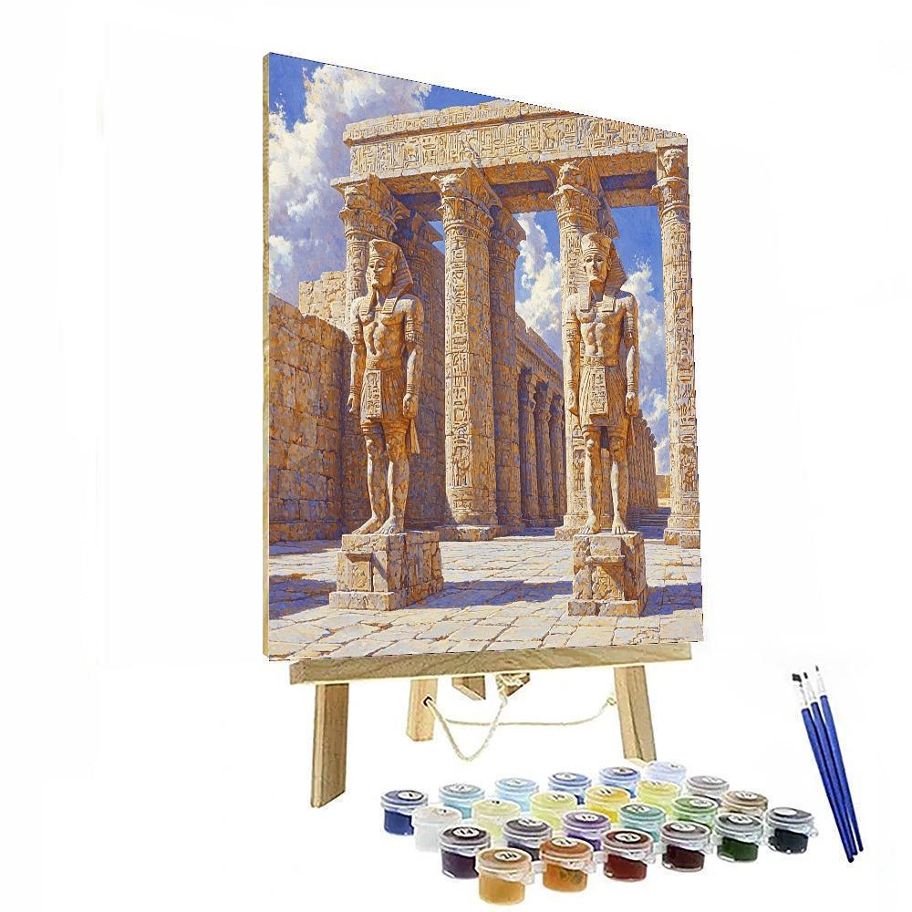 Frederic Leighton Inspired Ancient Temple Guardians  Paint By Numbers Kits