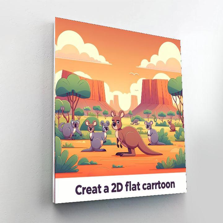 Outback Animal Safari Paint By Numbers Kits